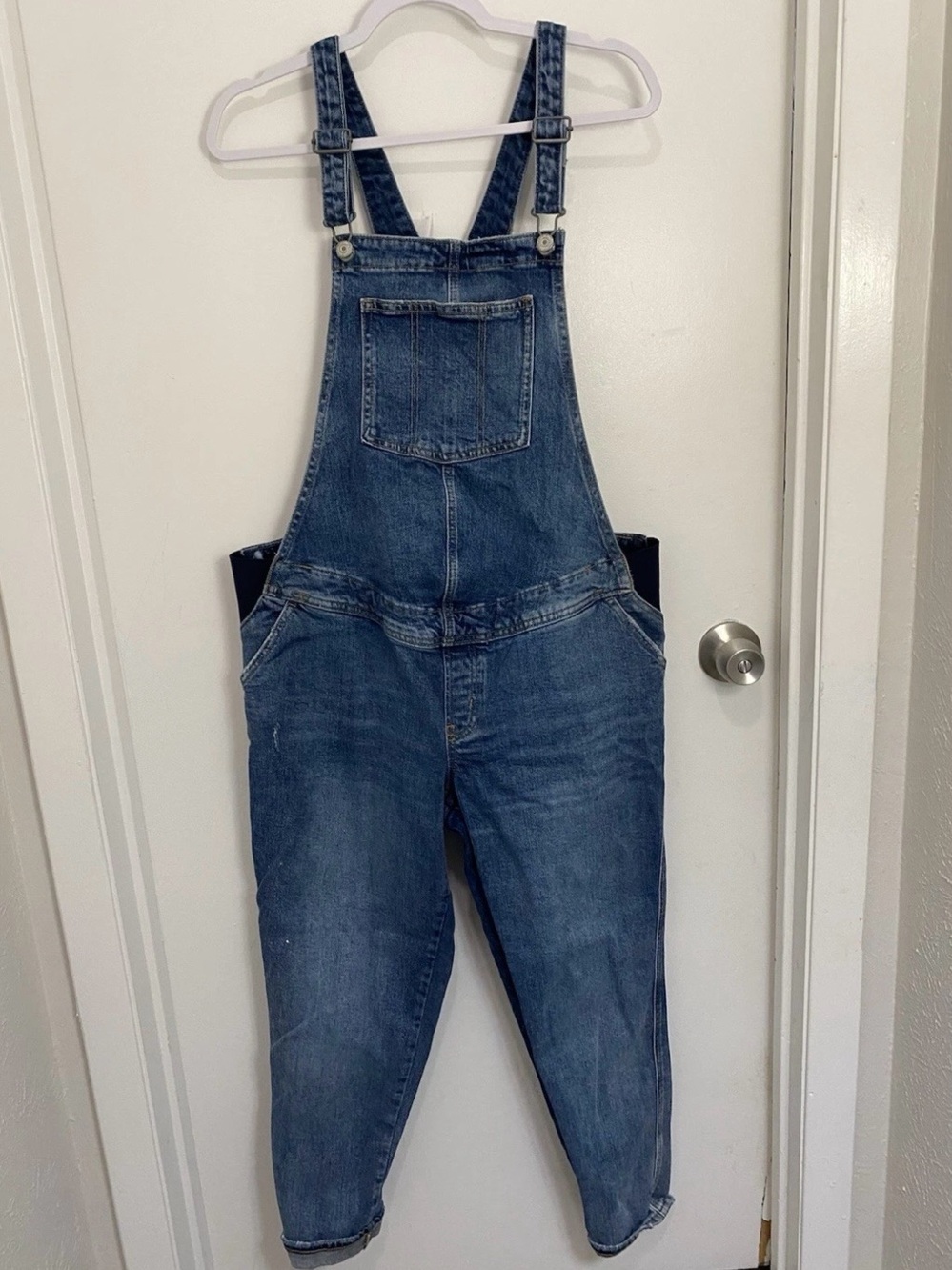 Old Navy Classic Maternity Women's Denim Overalls - Blue